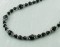 Basic Necklace in Sterling Silver Jet (Black)