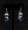 Azotic Blue Topaz Marquis & Oval Earrings