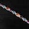 Azotic Topaz, Moonstone & Raspberry Quartz Bracelet