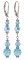 Crystal Dangles in Aquamarine Sterling Silver