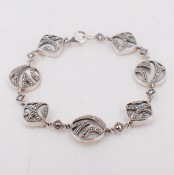 Mother-of-Pearl & Marcasite Bracelet