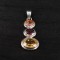 Citrine, Garnet & Twilight Topaz Pendant