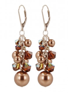 Almond Roca Cluster Earrings