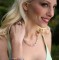 Basic Necklace in 18K Gold Vermeil Pastel shown with the Crystal Dangle Earrings, Cluster Ring & Basic Bracelet all in Pastel.
