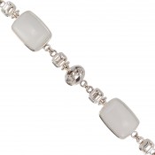Alabaster & Swarovski Crystal Bracelet