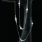 Long Necklace in Sterling Silver Crushed Ice