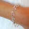 Channel Set Bracelet shown in Silver Crystal (Clear)