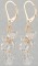 Crystal Cluster Earrings in 18k Gold Vermeil Crystal (Clear)