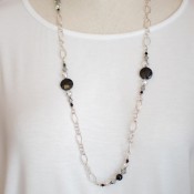 Black Tie Long Necklace