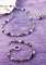 Basic Necklace in Sterling Silver Orchid shown with the Basic Bracelet & Cluster Ring in Orchid.