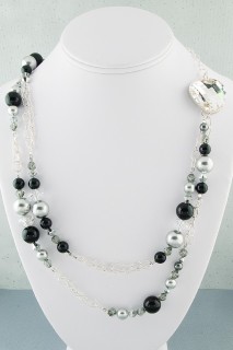 Black Tie Eclectic Long Necklace
