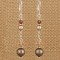 Crystal Dangle Earrings in Sterling Silver Sandy Beach
