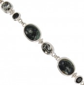Nebula Jasper & Swarovski Crystal Bracelet