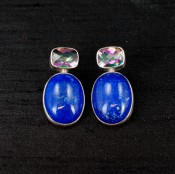 Lapis & Mystic Topaz Earrings