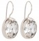 Swarovski Crystal Oval Gemstone Earrings in Crystal (Clear)