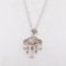 Cubic Zirconia & Marcasite Chandelier Necklace