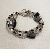 Obsidian Double Bracelet