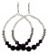 Infinity Earrings shown in Sterling Silver Black Tie
