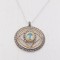 Blue Quartz Medallion Necklace