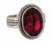Swarovski Crystal Oval Ring in Fuchsia
