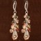 Olive Polygon Cluster Earrings
