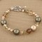 Eclectic Bracelet shown in Sterling Silver Olive.