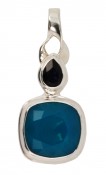 Swarovski Caribbean Blue Opal & Indigo Pendant
