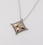 Two-Tone Marquise Necklace