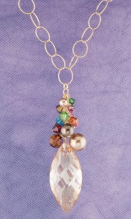 Navette Cluster Necklace in 18K Gold Vermeil Goddess