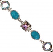 Turquoise & Swarovski Crystal Bracelet