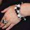 Allure Statement Bracelet. Shown with Cluster Ring in Allure.