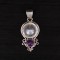 Blue Pearl & Amethyst Pendant