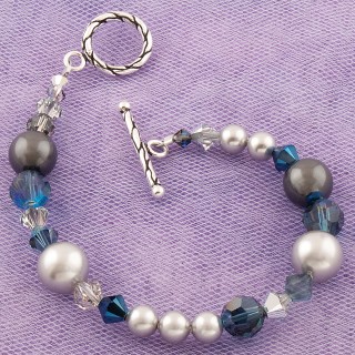 Eclectic Bracelet in Sterling Silver Chambray